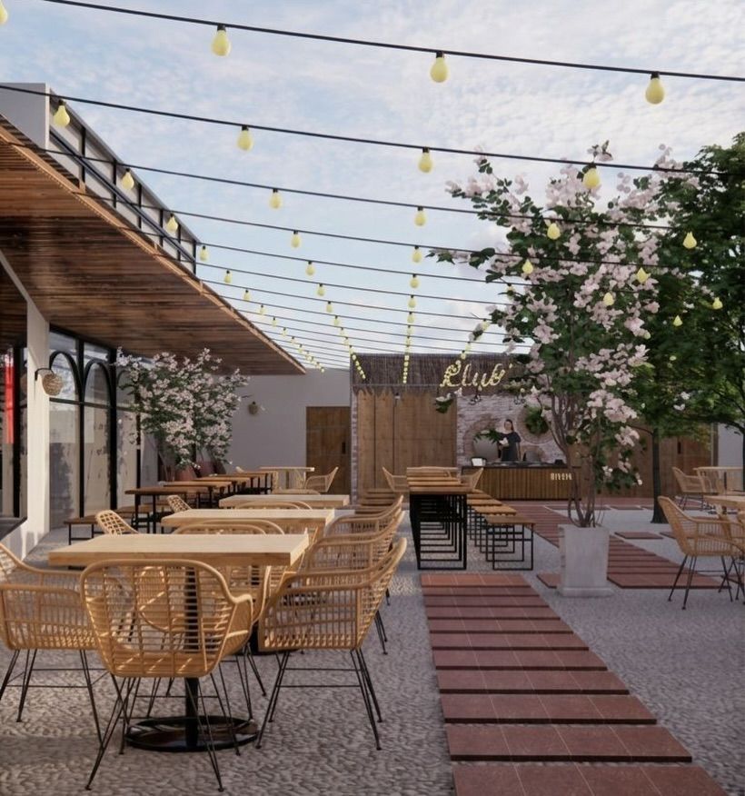 The terrace by day